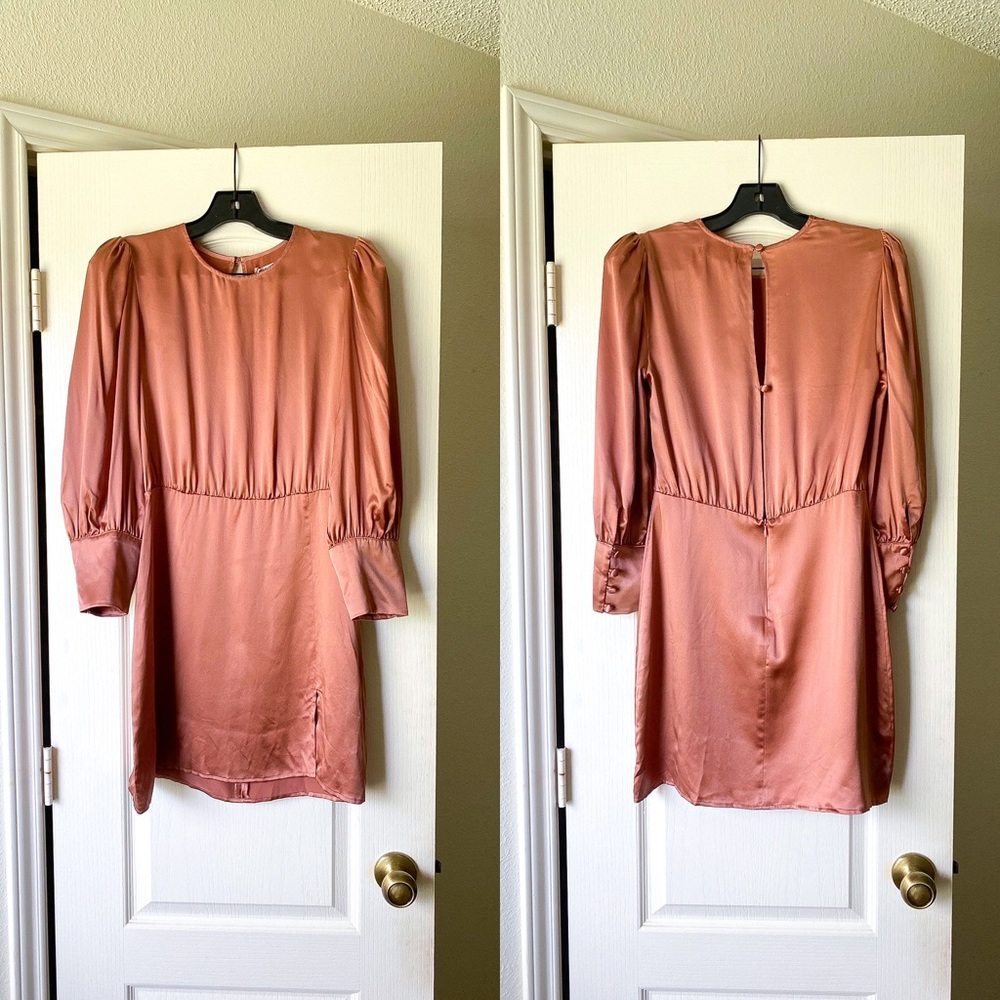 Reformation Rust Mini Dress